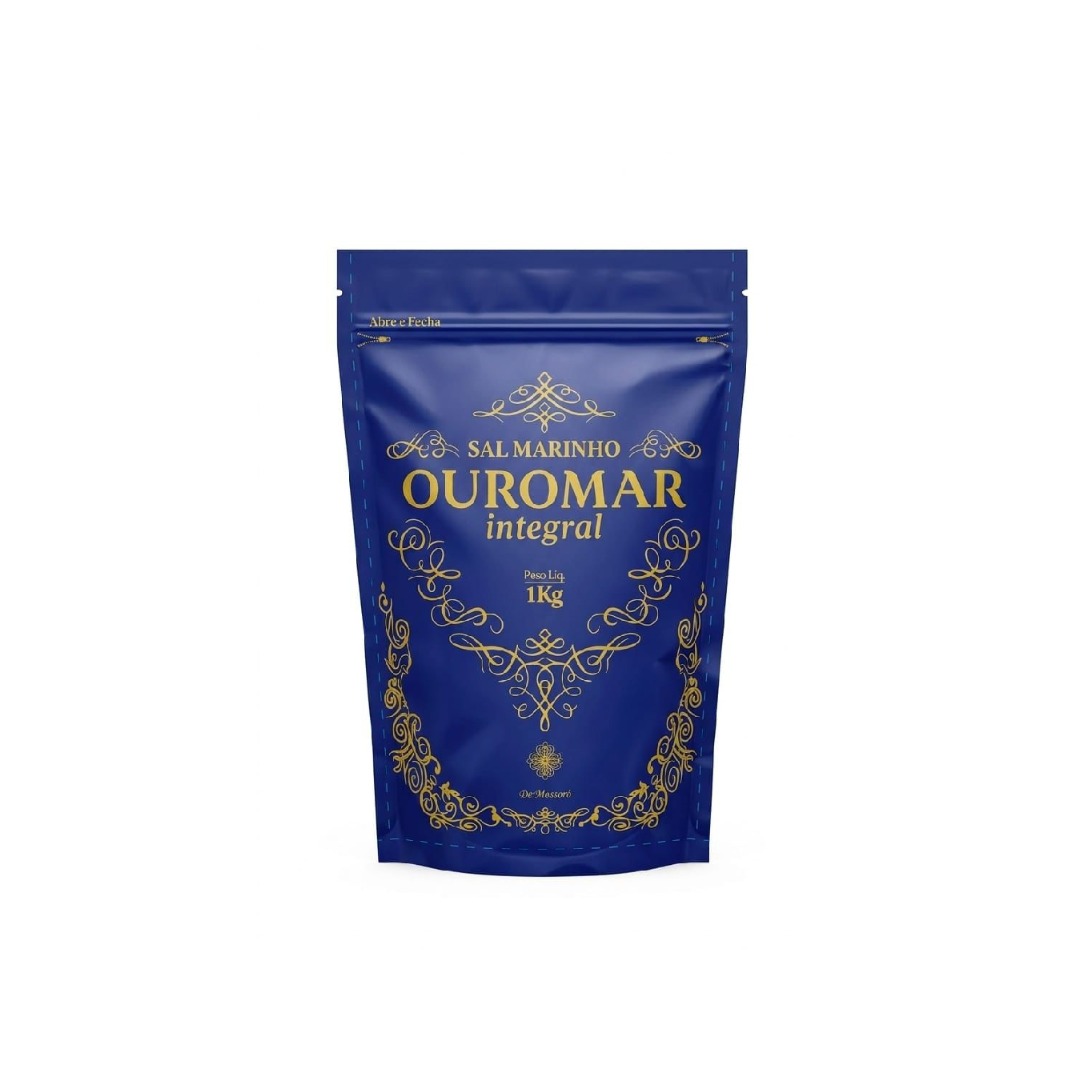 Sal marinho integral Ouromar 10x1 kg